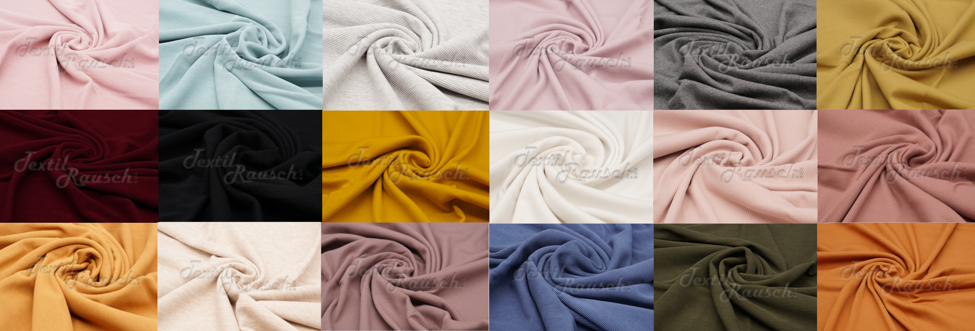Rippstrickjersey 1m